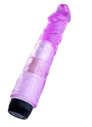 Vibromasseur 20 cm Jelly violet avec Picots - YOJ-027PU